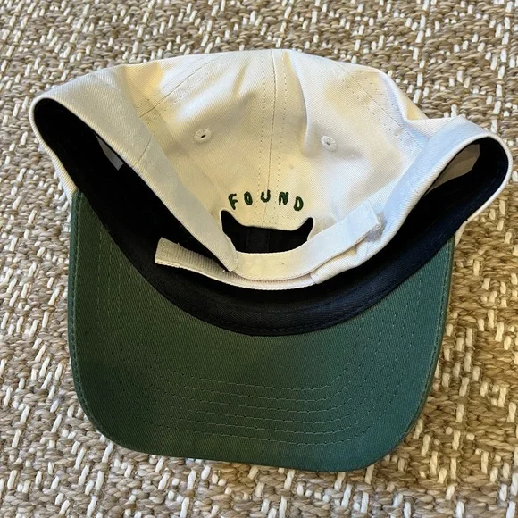 Found free people horse pair baseball cap hat cream green display picture 3